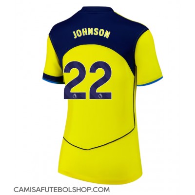 Camisa de time de futebol Tottenham Hotspur Brennan Johnson #22 Replicas 3º Equipamento Feminina 2025-26 Manga Curta Camisa de time de futebol Tottenham Hotspur Brennan Johnson #22 Replicas 3º Equipamento Feminina 2025-26 Manga Curta